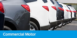 Commercial Motor elearning - view of the rear of a row of motor cars
